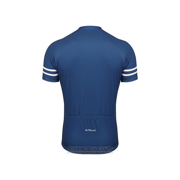 2021 Fahrradbekleidung De Marchi Dunkel Blau Trikot Kurzarm und Tragerhose - zum Schließen ins Bild klicken